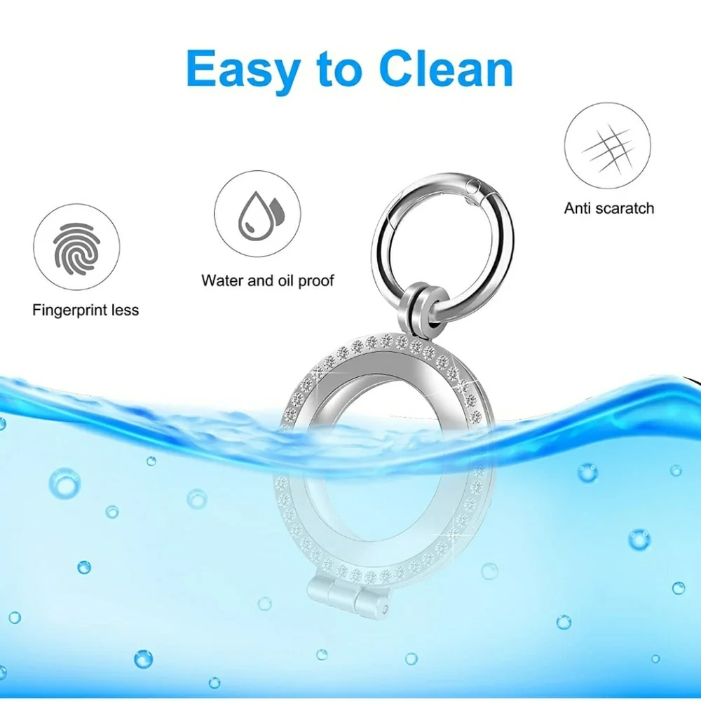 Bling Metal Case Compatible with Apple New AirTag 2021